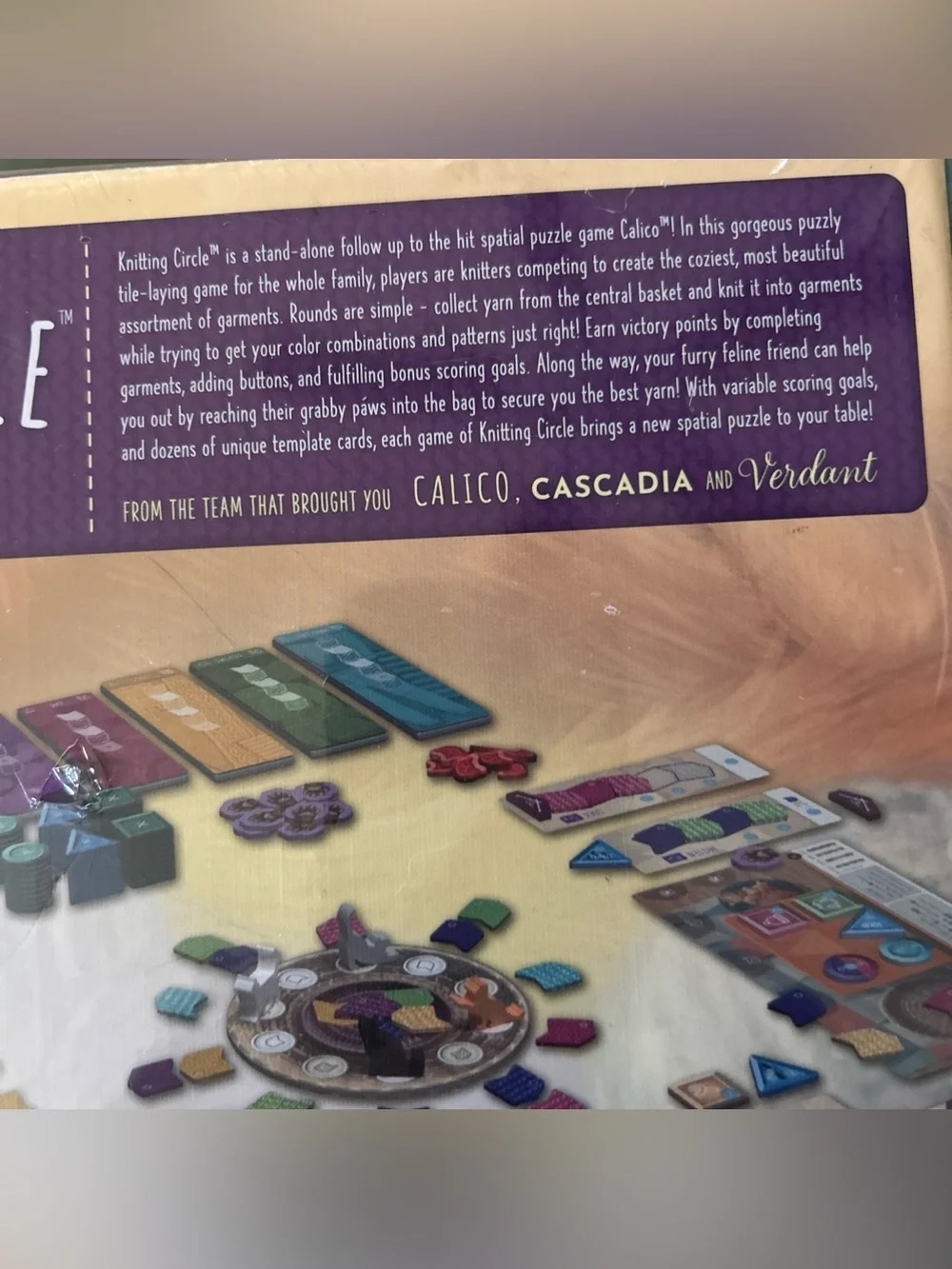 Knitting Circle: A Calico Game Board Game 1-4 Players New Sealed